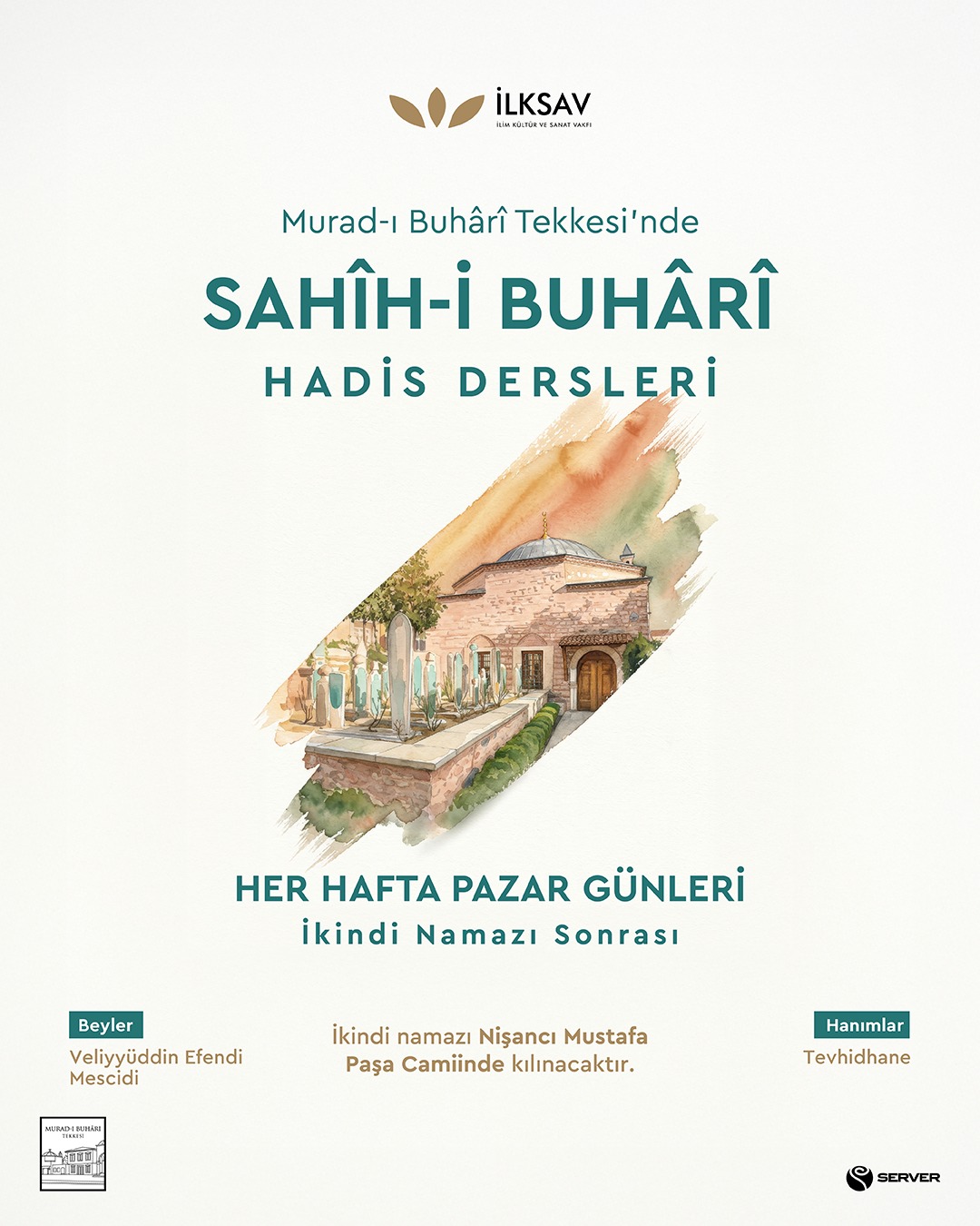 Sahîh-i Buhârî Hadis Dersleri Afişi